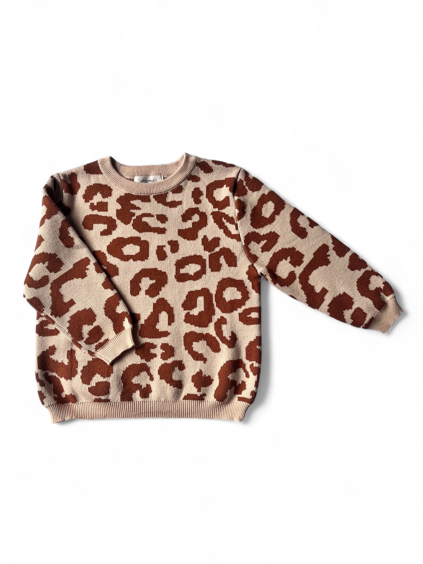 Leopard Print Organic Cotton Sweater