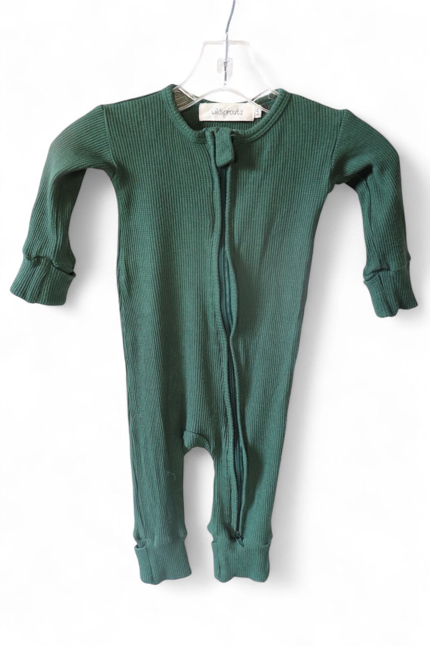 Waffle Bamboo Zipper Romper