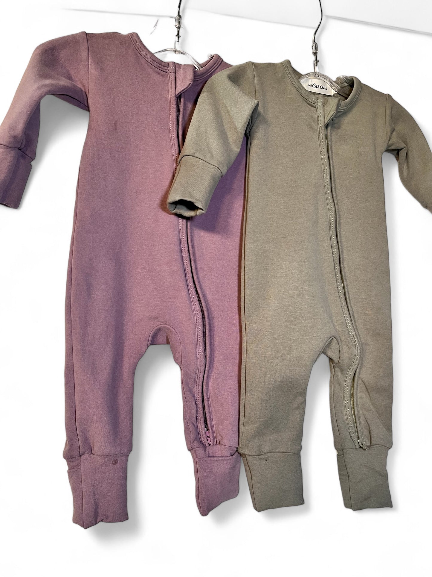 Organic Cotton Zipper Romper