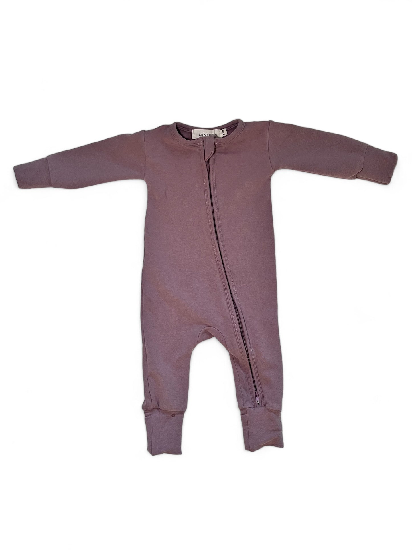 Organic Cotton Zipper Romper